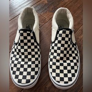 Vans Canvas Checkered Slip Ons